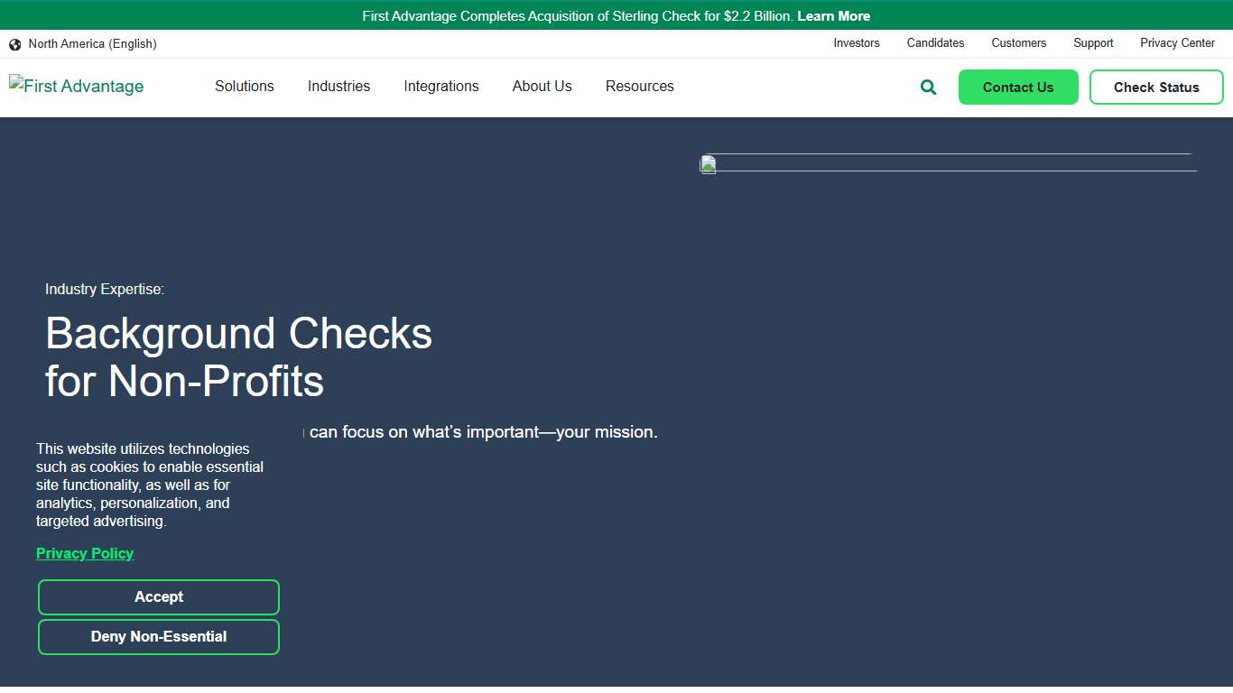 Non Profit Employee Background Check Services First Advantage